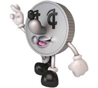 Kidrobot Lucky Coin Salvadanaio da 10 pollici Figura media in vinile di alta qua
