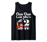 Kids 2nd Birthday Boy Carter Choo Choo Train 2 Year Old Canotta