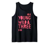 Kids 3rd Birthday Young Wild And Three Girls Canotta
