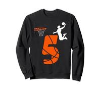 Kids 5 Year Old Slam Dunk It's My 5th Birthday Basketball Felpa