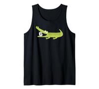 Kids 6 Six Year Old Alligator Funny Crocodile 6th Birthday Canotta