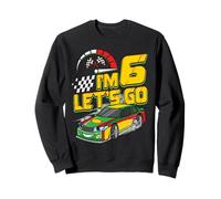 Kids 6th Birthday Racing Car Gifts 6 Year Old Boys Party Felpa