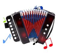 Kids Accordion Toy - Strumento musicale per bambini | Reusable and Multipurpose Accordion For Kids, Portable 7 Keys Button Small Strumento Portatile per Beginners, Boys and Girls Age 3+, Birthday Gif