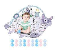 Kids Activity Mat, 7-In-1 Toddler Activity Center Tummy Mat, Fine Motor Toys Washable Playing Carpet, Preschool Activities for Boys Girls,44.09x39.37x16.93 Inches