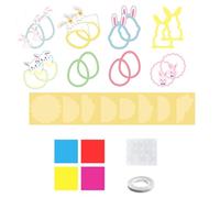 Kids Art Paper | Creative Safe Portable Activity Crafts | Versatile Artistic Possibilities Portable Craft Kit Ornaments,for Children Girl Home Glass Window Birthday Party Outdoor School