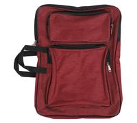 Kids Art Portfolio Backpack 8K Nylon Artist Backpack with Smoothing Zipper Adjustable Shoulder Straps for Art Supplies Sketching Board and Painting Paper Storage (Red)