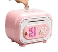 Kids ATM Bank | Cash Coin Safe Box Toy,with Code and Fingerprint Password Electric Bank - for Savings -Birthday