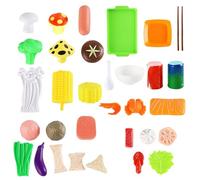 Kids Barbecue Toy Set, Pretend BBQ Grill Kitchen Toy, PP Multi-Player Interactive, for Children Games in Kindergarten, Yard, Park, Home, Outdoor Fun, 26x22x8cm