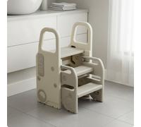 Kids Bathroom Step Stool con Maniglioni Foldable Children's Step Stool per