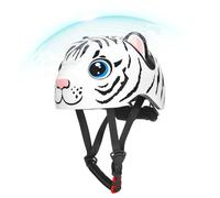 Kids Bike Helmet Set - Tiger Pattern Adjustable Safety Hard Hat System, Scooter Cycling Protective Helmet Kit, 18.5-21.26 inch Fit Range Unit, Età 2-6 Boys Use, Outdoor School Travel Riding Safety
