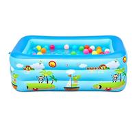 Kids Blow Up Pool - PVC Large Foldable Bath Tub | Outdoor Blow Up Pool