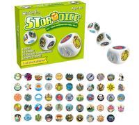 Kids Board Games, Funny Storytelling, Logic Booster Acrylic Build Brain Workoutcompact Design Language Builder, Dice Game for Boosts, Logical, Thinking 0.79x0.79x0.79 Inches