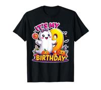 Kids Boo It's My 3rd Birthday Girl Cute Ghost Halloween Maglietta