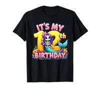Kids Boo It's My 5th Birthday Girl Cute Ghost Halloween Maglietta