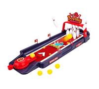 Kids Bowling Set, Desk Decor Pitch Toys, Small Table Bowling Kit, 21.26x7.08x7.48in Portable Mini Sports Play, Fun Indoor Game for Men Women Children Teens, School Break, Gift