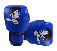Kids Boxing Gloves, PU Leather Training Gloves, Secure Fit, Portable Lightweight Design, Cartoon Sparring Gear for Kickboxing, Thai, MMA, Home Gym