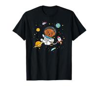 Kids Boys Girls Astronaut Space Rhodesian Ridgeback Lover Maglietta