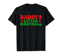 Kids Boys Girls Daddy's Little Meatball Funny Food Pun Maglietta