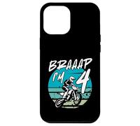 Kids Braaap Im 4 Dirt Bike 4th Birthday Bday Motocross Boys Custodia per iPhone 12 Pro Max