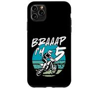 Kids Braaap Im 5 Dirt Bike 5th Birthday Bday Motocross Boys Custodia per iPhone 11 Pro Max