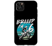 Kids Braaap Im 6 Dirt Bike 6th Birthday Bday Motocross Boys Custodia per iPhone 11 Pro Max