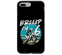 Kids Braaap Im 6 Dirt Bike 6th Birthday Bday Motocross Boys Custodia per iPhone 7 Plus/8 Plus