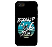 Kids Braaap Im 6 Dirt Bike 6th Birthday Bday Motocross Boys Custodia per iPhone SE (2020) / 7/8