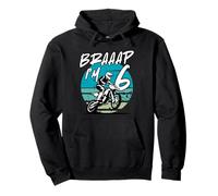 Kids Braaap Im 6 Dirt Bike 6th Birthday Bday Motocross Boys Felpa con Cappuccio