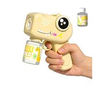 Kids Bubble Machine - ABS 14,5 x 14,3 cm | Dinosaur Soap Dispenser Bubble Blower Machine for Boys and Girls, Birthday, New Year, Backyard, Bath, Summer, Beach and Playground Fun