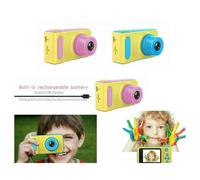 KIDS CAMERA FOTOCAMERA DIGITALE HD IMPERMEABILE 2" SPORT ACTION CAMERA MICRO SD