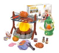Kids Camping Toy Set 28 Pcs Outdoor Adventure Pretend Play Kit | Play Kitchen Camping Gear, Educational Creative Kids Toys for Pretend Play Aged 3-6