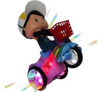 Kids Car, Electric Tricycle, Musical, Cool Lights Dynamic Sound 360 Degree Rotating Action Toy for Preschool Playtime School Travel Girl Boy Indoor Entertainment