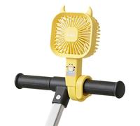 Kids Car Seat Fan - Portable Silicone Foldable Cooling Fan with 3 Speed Settings, Stroller Fans, USB Rechargeable Air Cooler for Backseat Crib Bike Motorcycle Tent Travel Outdoor Use