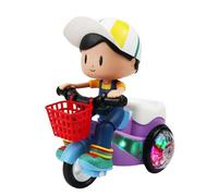 Kids Car Toy, Electric Light Car, Smooth Steering Lightweight Frame Portable Colorful LEDs Sturdy Structure Versatile, Racing Simulation Toys for Girls Boys Indoor Outdoor Play