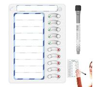 Kids Chore Chart | Erasable Schedule Board-ABS | Daily Responsibility Planner | Visual Routine,15.1x22x1.1cm Material 140g Lightweight | School Classroom Institution Birthday Gift Home Habits