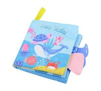Kids Cloth Books, Crinkle Books, Rattle Sound Lightweight Design Bright Colors Safe Materials, Sensory Toys for Babies, Activity, Early, Education, Development, Funny