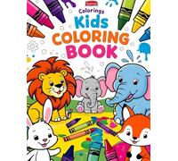 Kids Coloring Book : Cute animals bold and easy coloring book for kids | Simple Characters for Relaxation and Creative Fun for Kids: simple art coloring book
