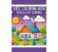 kids coloring book: House and Farm sceneries