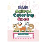 Kids Coloring Book, Land Animals Coloring Book, Sea Animals Coloring Book, Includes Matching and Memorizing Practice, Coloring Pages for Kids (Ages 3+) (Big, Bold & Easy)