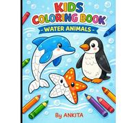Kids Coloring Book - Water Animals