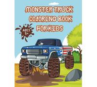 Kids Coloring Book with Monster Trucks and Mud