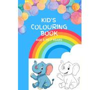 Kid's Colouring Book for age 3 to 7 Years: Comic Animals, Birds and Fishes