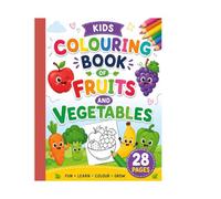 Kids colouring book: Fruits and vegetables