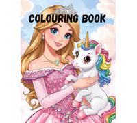 Kids Colouring book: Princess and unicorn