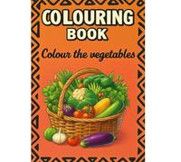 kids colouring book: vegetables