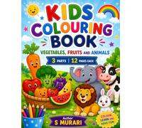 Kids Colouring Book - Vegetables, Fruits and Animals