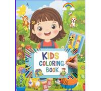 Kids colouring books magical animals adventure book