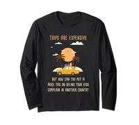 Kids Complaining in Another Country - Funny Travel Quote Maglia a Manica