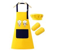 Kids Cooking Apron - Adjustable Art Smock | Paint Aprons For Kids | Waterproof Chef Apron Boys & Girls Ages 2-12 | Waterproof Aprons Ideal For Baking, Painting, Gardening, Classroom, Home & Kitchen