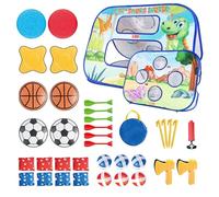 Kids Cornhole Game Set, Foldable Toss Board, Interactive Play Design, Lightweight Portable Build, Ideal for Boys and Girls Ages 3-8, Indoor Outdoor Fun, 32.28x23.62x20.47 Inches